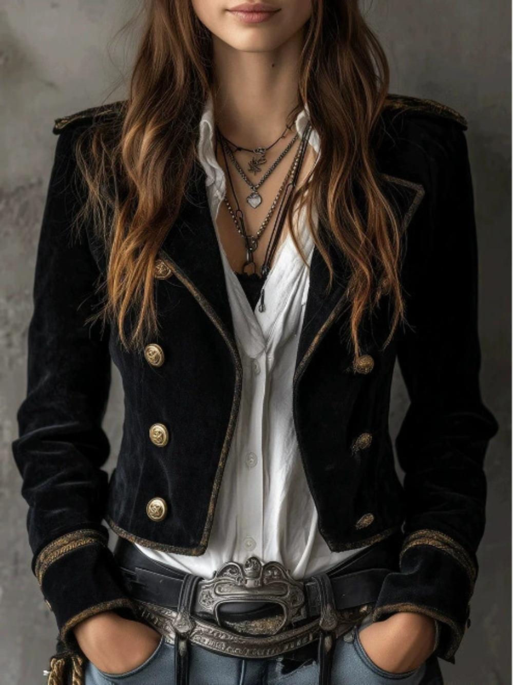H&M Vintage Casual Black Blazer